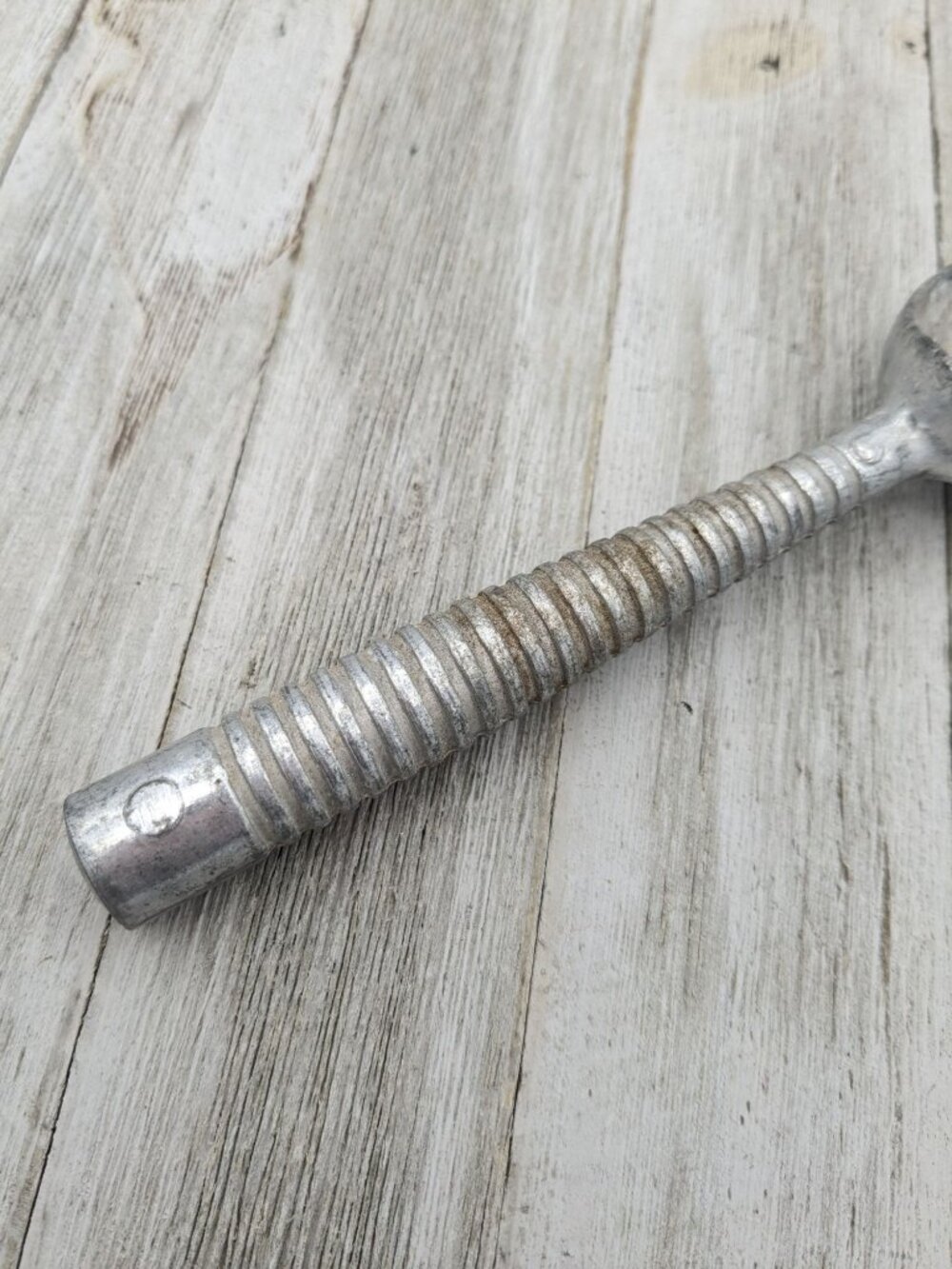 Metal Ice Cream Scoop Vintage Metal Ribbed 6 3/4" - Picture 3 of 7
